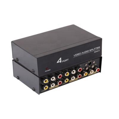 China DTECH high speed AV splitter 1x4 4 ports 1 input 4 output 4K 1080P 60Hz splitter audio video equipment FJ-104AV for sale