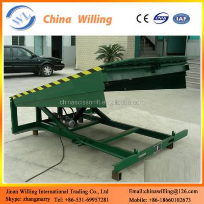 China Small Size Hydraulic Telescopic Dock Leveler Ramp / Extended Powered Dock Leveler for sale