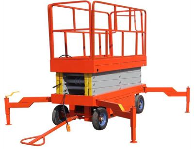 China Aerial Easy Labor 14m Car Scissor Lift Power Mobile Scissor Lifts And Hydraulic Scissor Lifts From Jinan for sale