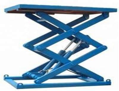 China Safety Convenience Easy Stationary Hydraulic Scissor Lift Stable Manual Scissor Lift For Sale WLG1.0-4.0 for sale