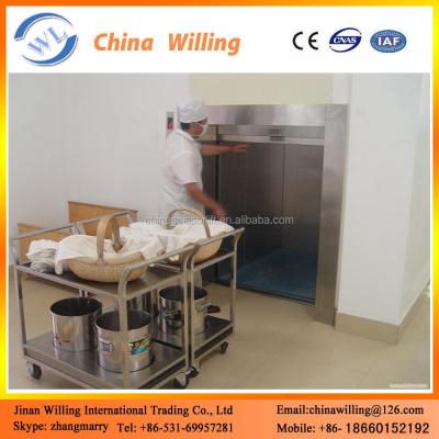 China Residential Type Dumbwaiter Lift 200kg Kitchen Food Lift Cart Elevator for sale