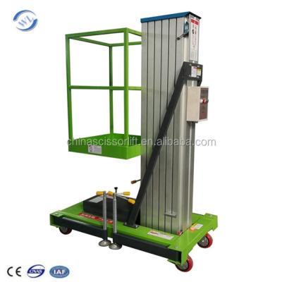 China Convenience 6M Single Personal Telescopic Lift Easy Safety Operation Hydraulic Electric Man Lift for sale