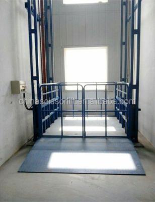 China Stainless Steel Stationary Hydraulic Cargo Lift Industrial Cargo Lifter for sale