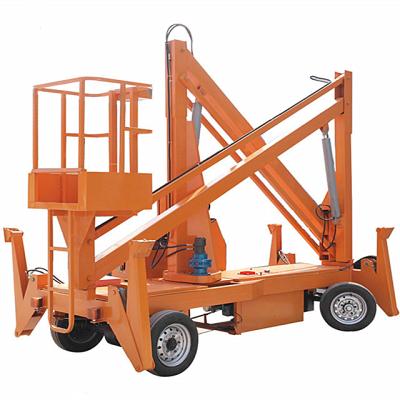 China 360 Degree Rotating Lift Lift Boom Lift Lifter Full Hydraulic Platform Aerial Work Rise Lifter Lifter Lifter for sale