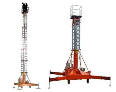 China 200kg 8m Aluminum Telescopic Cylinder Lifters Manual Hydraulic Lifter 800*800mm for sale