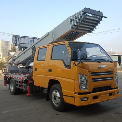 China JMC 4x2 32M 45M Ladder Moving Vehicle Furniture Lifting Sand Machine Swing Ladder Truck < 4L for sale