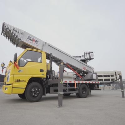 China 36m High-altitude Truck Mounted Aerial Work Platform ladder lift truck < 4L for sale