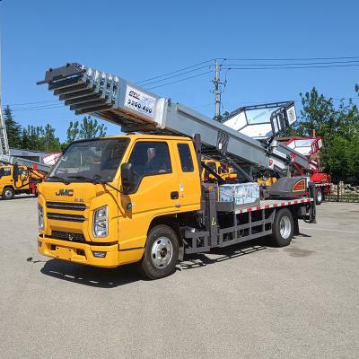 China brand new ladder forklift 32m cherry harvester street light elevator manlift working above telescope bucket trucks < 4L for sale