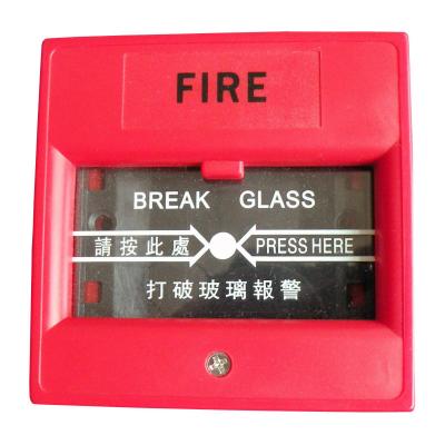 China Longsin AC220V/DC24V Glass-Broking Detector Non-Adjustable Fire Alarm Manual Call Point LS-911 Te koop