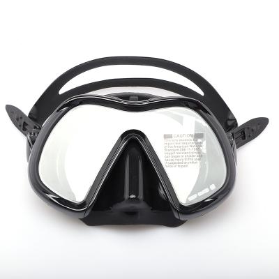 China Wide Vision Recommended Products Color Silicone Skirt And Strap Tempered Glass Optional Diving Mask for sale