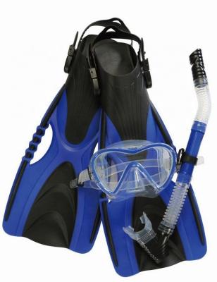 China diving & DOVOD Sports Diving Equipment Swimming Diving Swim Underwater Set Snorkel Rubber Diving Fins Snorkel Set for sale