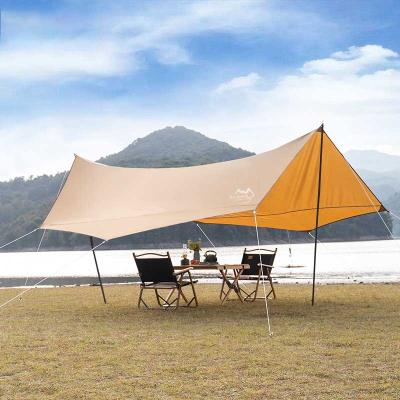 China Bulk Waterpoof Polyethylene Tarpaulin Folding Retractable Fly Screen Ripstop-Canvas-Tents Outdoor Double Stainless Steel Tiered Canopy for sale