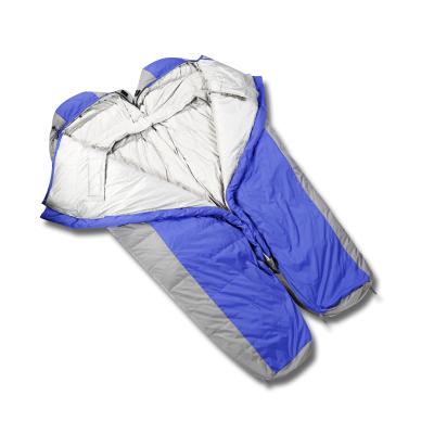 China China Portable Ultralight Eco-Friendly Outdoor Dry Ripstop Nylon Winter Nylon Goose Anti Down Warm Mummy Sleeping Bags for sale