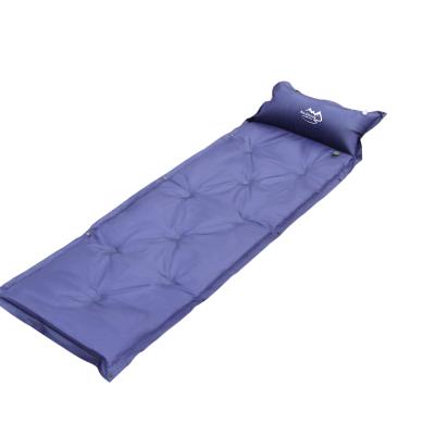 China Lightweight 190T Polyester Sponge Waterproof Foam Sleeping Mat Self Inflatable Outdoor Camping Ultralight Protective Air Mattress for sale