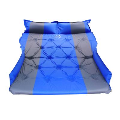 China Large Light Anti Vibration 75D 2 Person Self Inflated Double Car Suv RV Sleep Protection Mat Camping Air Mattress Outdoor For Queen Sizes for sale