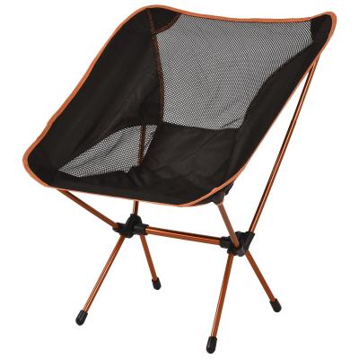 China 2021 Orange Logo Camping Moon Moon Chair Red Outdoor Stool Waterproof Customizable Cheap Minimalist Leisure Minimalist For Adults for sale