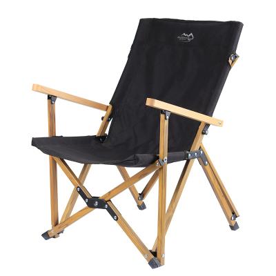 China Large Custom Bulk Modern Black Aluminum Wooden Comfort Contract Furniture Giant Heavy Duty Glamping Camping Folding Folding Chairs Set for sale