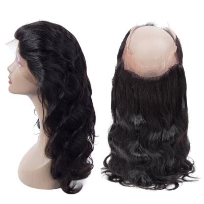 China Wholesale Silky Straight Wave Lace Frontal Brazilian Virgin Hair Bundles 360 Lace Frontal Hair Bundles Headband Lace Wig for sale