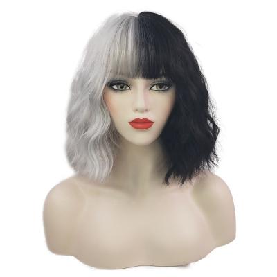 China Fiber Woman Direct High Temperature Drag Queen Factory Supply Short Curly Hair Wig for sale