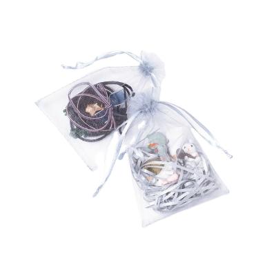 China Gift Packing Black Organza Bag 7x9 Organza Gift Pouch Custom Printed Organza Bags for sale