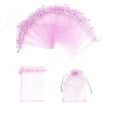 China Gift Packing Custom Organza Bag 17x12 Black Organza Pouch Bag Small Organza Bag for sale