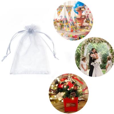 China Gift Packing Custom Organza Bags 20x30 Black Organza Bags Organza Bag Pouch for sale