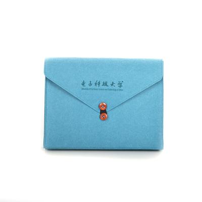 China Laptop Cover Device Fashion Felt Dish Buckle Envelope Bag Top Grade File Bag for sale