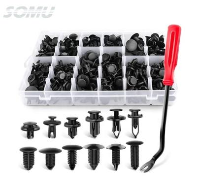 China Hot Sale 240Pcs/Set Plastic 12 Size Auto Car Clips Assortment Retainer Clip With Screwdriver for sale