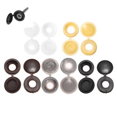 China Automotive Parts Hinged Screw Cover Plastic Ply Covers Knob For Car Furniture Exterior Hood Pan Head Countersunk Screws for sale