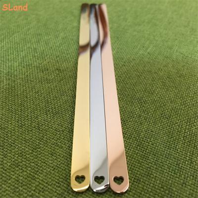 China CLASSIC Jewelry Maker Sland OEM Size And Color Wholesale High Polished Stainless Steel Engravable Flat Cuff Bracelet For DIY for sale