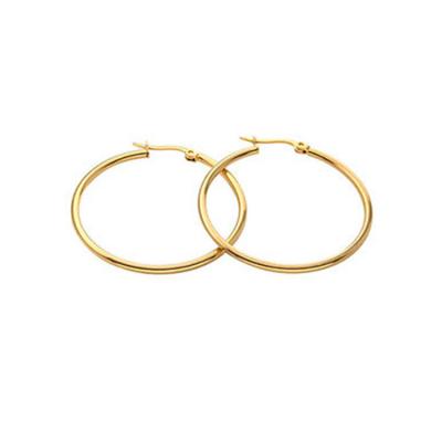 China FASHIONABLE Big Round 60mm 18K Gold Plated Rose Gold Plated Silver Hoop Earring For Women Girls Sensitive Ears for sale