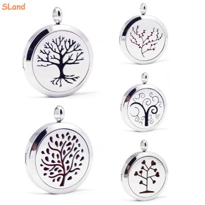 China FASHIONABLE SLand Jewelry Manufacturer Wholesale Custom Design 316L Stainless Steel Aromatherapy Necklace Diffuser Pendant For Gifts for sale