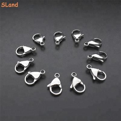 China Online Wholesale Stainless Steel Sland Jewelry Maker Grade Stainless Steel Lobster Claw Polishing Clasps Different For Jewelry Making for sale