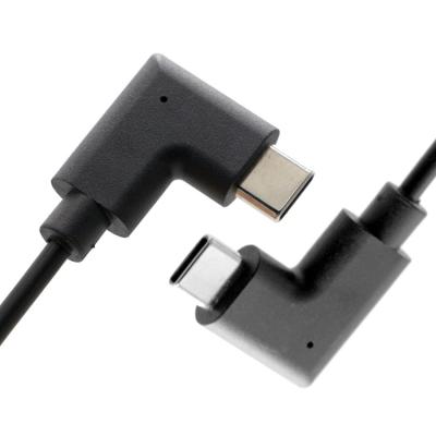 China Custom 90 Degree Angle Connector Male To Male 90 Degree Right Angle USB C Cable To USB C for sale