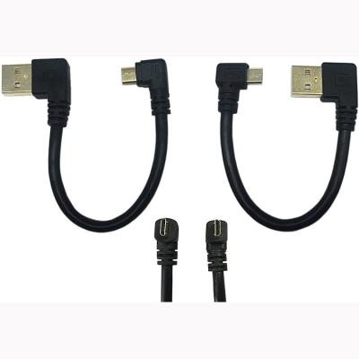 China Camera 90 Degree Rectangle Micro USB To Standard B Printer Hard Disk Scanner Cable for sale