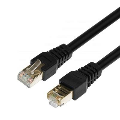 China Connect for Network such as Computers 15ft Cat7 SFTP Ethernet Network Cable Waterproof for Outdoor at 10 Gigabit 600MHz with OFC Wires for sale