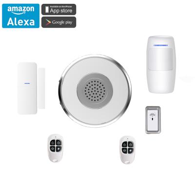 China Cloud Wireless Alexa Home Automation WiFi Alarm Kit Smart Home Gateway By Life Smart Tuya Smart App Control for sale