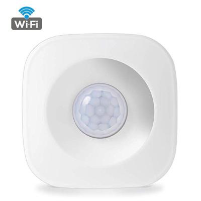 China TUYA WIFI motion sensor pir detector function and black and white color wifi pir detector alarm for sale