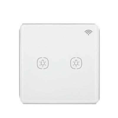 China Home Hotel 2 Way Zigebee EU Wall Light Panel Switch Tuya Residential Smart Home Lamp Switches for sale