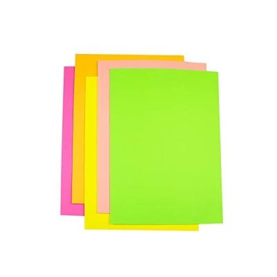 China Handmade colorful fluorescent a4 75g paper for diy for sale