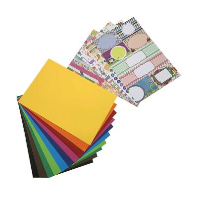 China Administrative Size 180g Handmade Color Cardboard 10colors With 24sheets Printed Sheets for sale