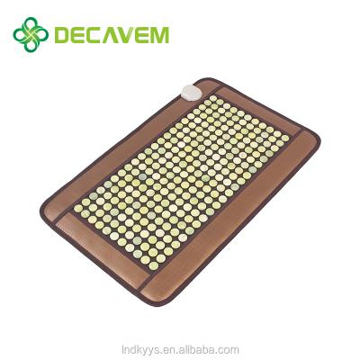 China Well-known Electric Heating Body Decavem Massage Jade Healing Mat 48*79cm ​​CE FCC Approved for sale