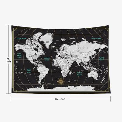 China Eco-friengly Factory Custom Small Size Gold Color Scratch Off World Map Poster Gold Scratch World Map for sale