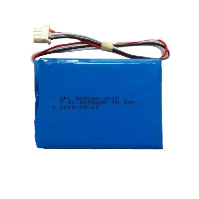 China Medical Devices Low Price 7.4v 2100mah 15.54Wh Good Quality Lithium Ion Polymer Rechargeable Battery for sale