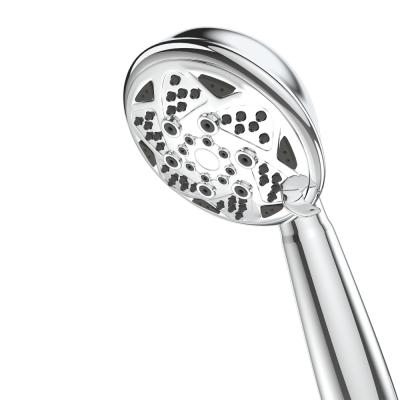 China Without Flexible Slide Bar Plastic Shower Heads Pressure Booster Hand Shower for sale