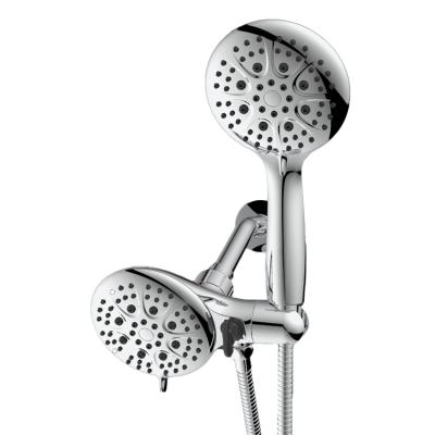 China Without Slide Bar Gold Rainfall Showerhead Hand Rain Shower Head Set for sale