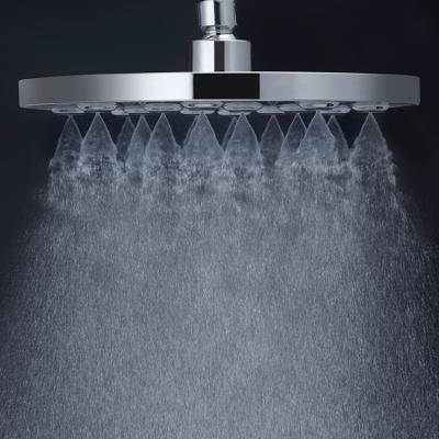 China Without Turnout Bathroom Ware Sanitary ABS Chrome Water Saving Plastic Shower Head for sale