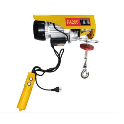 China Electric Wire Rope Hoist Single Phase Electric Hoist Hoist Winch 200-990kg for sale