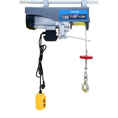 China 100-990kg electric wire rope hoist load electric hoist wire rope winch for sale