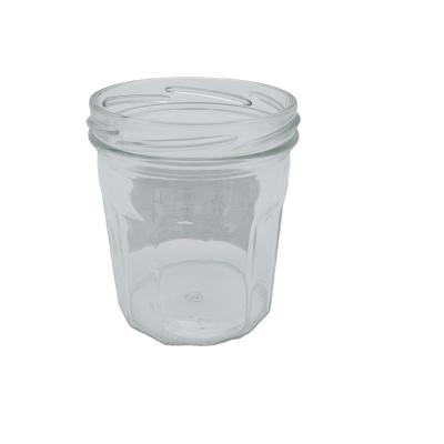 China Fashion 350ml 400ml Wide Mouth Glass Mason Jar For Jam Canning Food Storage for sale